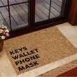 Keys Glasses Bottom Doormat Funny Welcome Mats Useful Housewarming Gifts Mockup
