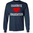 Favorite Daughter Sweatshirt Cute Heart Matching Family Sweater Favorite Daughter Clothing