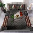 Mexico American Flag Bedding Set Vintage Patriotic Mexican Merch Dad Mexican Fathers Day Gift