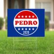 Vote For Pedro Yard Sign Pedro 2020 Parody Lawn Sign Funny Election Signs Garden Ornaments