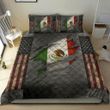 Mexico American Flag Bedding Set Vintage Patriotic Mexican Merch Dad Mexican Fathers Day Gift