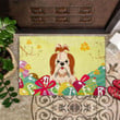 Shih Tzu Easter Doormat Cute Easter Decor Entry Mat Home Floor Decorative Resurrection Day - Pfyshop.com