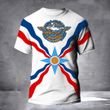 UFC Beneil Dariush Flag Shirt 3D Assyrian T-shirt Gift For American Assyrian