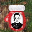 Ruth Bader Ginsburg Christmas Ornament BRG Ornament Unique 2020 Ornament Hanging Christmas Tree