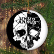 Unus Annus Ornament Skull Black And White Unus Annus Merch Outdoor Christmas Decorations - Pfyshop.com