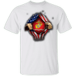 USMC Marine Shirt American Flag Patriotic Marine Corps T-Shirt US Marine Gift
