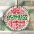 2020 Quarantine Christmas Ornament A Year To Remember Commemorative Ornament For Xmas Tree - Pfyshop.com