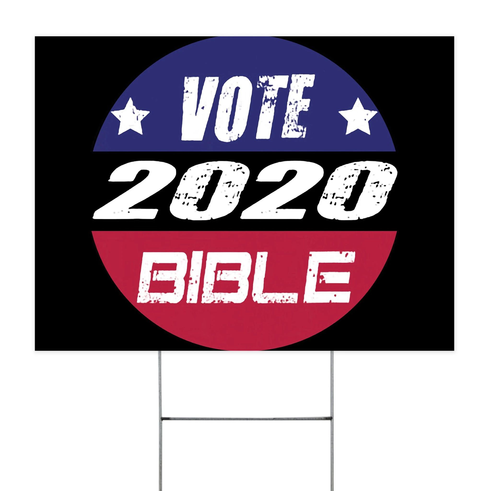 Vote The Bible 2020 Yard Sign Vote Pro life Bible Verses Christian Lawn Sign House Decor