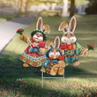 Bunny Easter Yard Sign Easter Yard Decoration Outside Outdoor Front Porch Easter Decorating - Pfyshop.com
