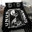 Camp Unus Annus Bedding Set Skull Hourglass Half And Half Official Unus Annus Merch Duvet Sets - Pfyshop.com