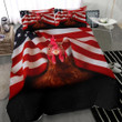 Chicken American Flag Bedding Set Unique Patriotic Gift For Chicken Owners