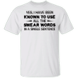 All The Swear Words In A Single Sentence Shirt Classic Tee Funny Presents For Friends