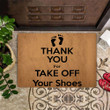 Thank You For Take Off Your Shoes Doormat Front Door Mat Outdoor Porch Mat Entry Door Rug