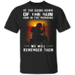 Memorial Day Shirt At The Going Down Of The Sun In The Morning We Will Remember Them - Pfyshop.com