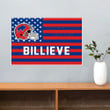 Buffalo Bills American Flag Billieve Poster Buffalo Bills Logo Football Fan Wall Poster Decor