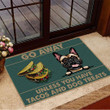 French Bulldog Go Away Unless You Have Tacos Funny Doormat For Front Door Frenchie Owner Gift