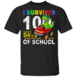 100 Day Of School Shirts Funny T-Rex I Survived 100 Days Of School T-Shirt Idea For Boys - Pfyshop.com