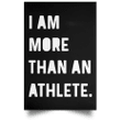 I'm More Than An Athlete Poster Print Quotes Inspired Sport James King Basketball Wall Decor - Pfyshop.com
