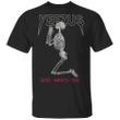 Yeezus God Wants You T-Shirt Funny Skeleton Graphic Tee Vintage Gift Unisex Clothing - Pfyshop.com