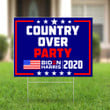 Joe Biden Country Over Party Yard Sign Biden Harris 2020 Sign Outdoor Ornaments