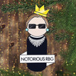 RBG Ornament Glass Notorious RBG Christmas Ornament Ruth Bader Ginsburg Ornament Unique Funny