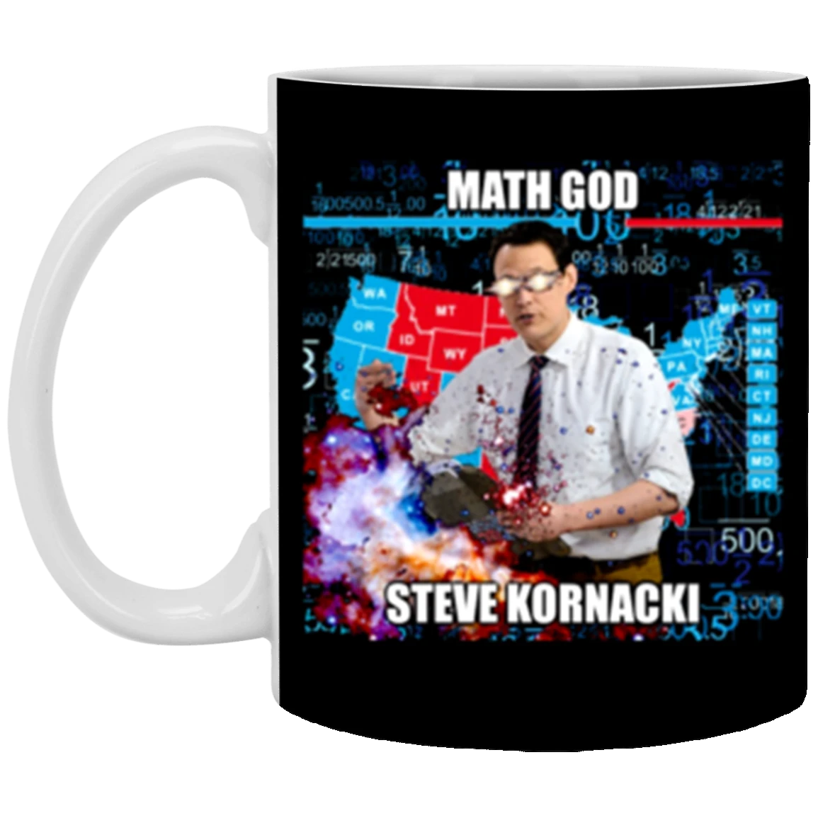 Steve Kornacki Mug Math God Steve Kornacki Mug Political Merchandise