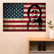 Sitting Bull Flag American Poster Old Retro Honoring Native American Indian Chief Leader