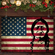 Sitting Bull Flag American Poster Old Retro Honoring Native American Indian Chief Leader