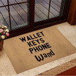 Keys Wallet Phone Wand Doormat Harry Potter Welcome Mat Home Decor Gifts For Potterheads Mockup