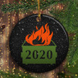 2020 Dumpster Fire Ornament Black Christmas Tree Decoration 2020 Ornament - Pfyshop.com