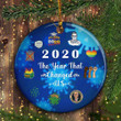 2020 Ornament The Year That Changed Us Commemorative Ornament Decorated Christmas Tree - Pfyshop.com