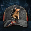 Golden Retriever 3D Hat Vintage USA Flag Cap Golden Retriever Merchandise Dog Lover Gift - Pfyshop.com