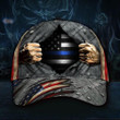 Thin Blue Line 3D Hat Vintage American Flag USA Cap Honor Police Law Enforcement Gift - Pfyshop.com