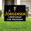 Jo Jorgensen Yard Sign Jorgensen Libertarian For President Yard Sign Home Decor