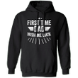 First Time Dad Wish Me Luck Hoodie Clothing Funny 1St Time Promoted To Dad Shirt Hoodie For Him