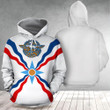 UFC Beneil Dariush Flag Hoodie 3D Assyrian Merch Gift For American Assyrian