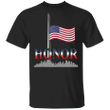 Honor Half Staff American Flag Shirt Patriotic Respect Remembering Pandemic Americans Lost