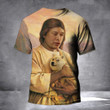 3D Dogecoin Shirt Jesus Elon Musk Loves Dogecoin To The Moon T-Shirt Crypto Apparel 1