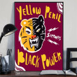 Yellow Peril Support Black Power Poster Stop AAPI Hate Asian For Black Asian American Decor - Pfyshop.com