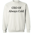 Ceo Of Always Cold Sweatshirt Funny Gift For Men Funny Gift For People Who Always Freeze