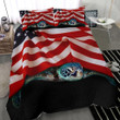 Sea Turtle American Flag Bedding Set Unique Patriotic Sea Turtle Comforter Set Gift