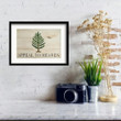 An Appeal To Heaven Framed Art Print Pine Tree Wood Rustic Graphic Home Wall Decoration