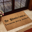 No Admittance Exception Party Business Doormat Funny Front Door Entrance Mat Best New Home Gift