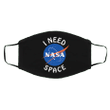 Nasa Face Mask For Sale Nasa Logo Face Mask With Funny Saying I Need Space
