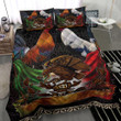 Chicken Mexico Flag Bedding Set Patriotic Mexican Comforter Gift For Mexican Parents