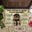 Yorkie When Visiting My House Remember Doormat Welcome Funny Dog Sayings Doormat