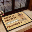 Golden Retriever Hippity Hoppity Get Off My Property Doormat Unique Door Mat New House Gifts