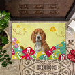 Golden Retriever Easter Doormat Dog Lover Easter Floor Front Porch Mat Easter Gift For Adult - Pfyshop.com