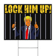 Lock Him Up Yard Sign Trump For Prison 2020 Lawn Sign Funny Political Yard Signs For Anti Trump
