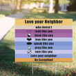 Love Your Neighbor Yard Sign Love Thy Neighbor For Spread Love Front Yard Fall Decor